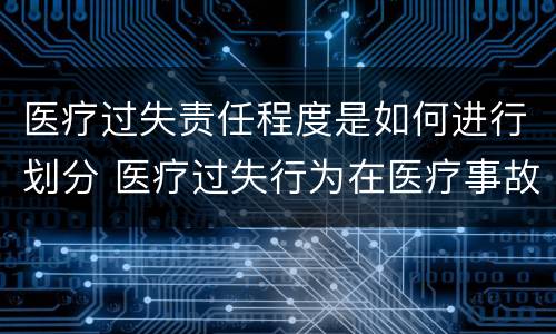 医疗过失责任程度是如何进行划分 医疗过失行为在医疗事故中的责任程度