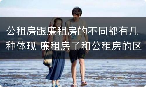 公租房跟廉租房的不同都有几种体现 廉租房子和公租房的区别