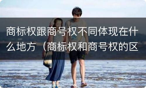 商标权跟商号权不同体现在什么地方（商标权和商号权的区别）
