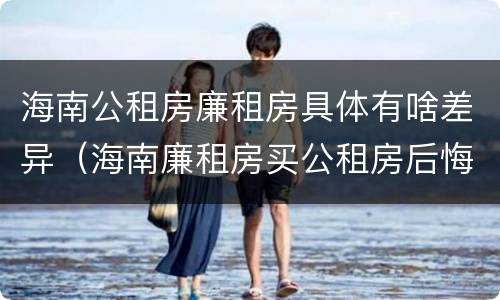 海南公租房廉租房具体有啥差异（海南廉租房买公租房后悔了）