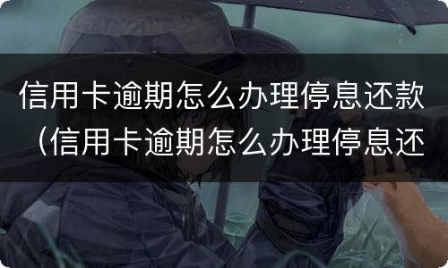信用卡逾期怎么办理停息还款（信用卡逾期怎么办理停息还款业务）