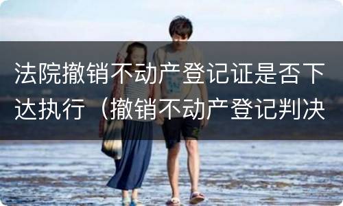 法院撤销不动产登记证是否下达执行（撤销不动产登记判决的执行）
