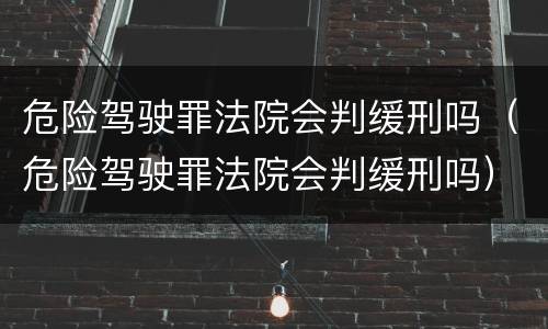 危险驾驶罪法院会判缓刑吗（危险驾驶罪法院会判缓刑吗）