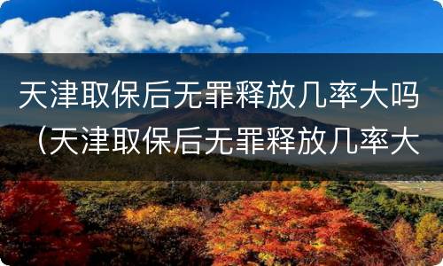 天津取保后无罪释放几率大吗（天津取保后无罪释放几率大吗）