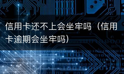 信用卡还不上会坐牢吗（信用卡逾期会坐牢吗）