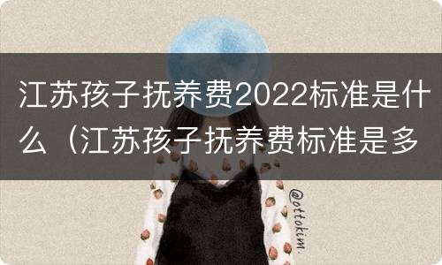 江苏孩子抚养费2022标准是什么（江苏孩子抚养费标准是多少）