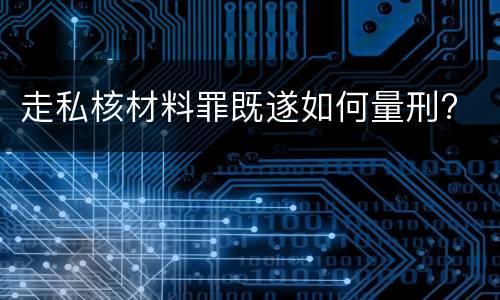 走私核材料罪既遂如何量刑?