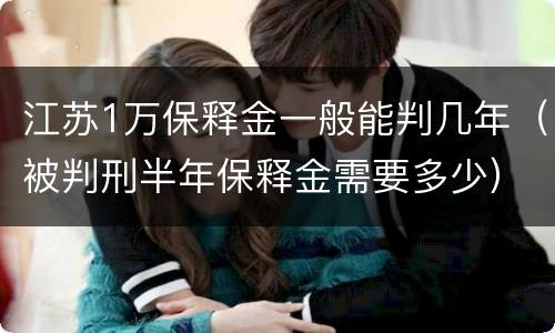 江苏1万保释金一般能判几年（被判刑半年保释金需要多少）