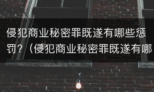 侵犯商业秘密罪既遂有哪些惩罚?（侵犯商业秘密罪既遂有哪些惩罚规定）