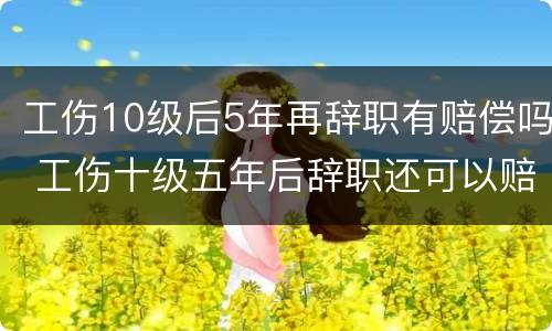 工伤10级后5年再辞职有赔偿吗 工伤十级五年后辞职还可以赔偿吗