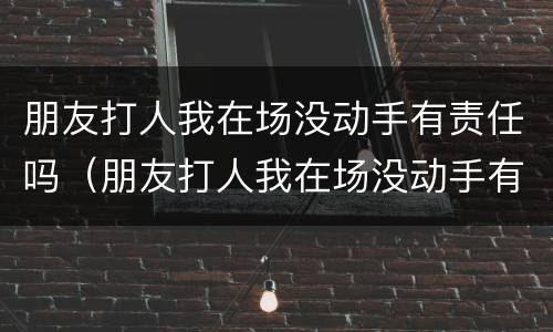 朋友打人我在场没动手有责任吗（朋友打人我在场没动手有责任吗怎么处理）
