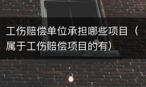 工伤赔偿单位承担哪些项目（属于工伤赔偿项目的有）