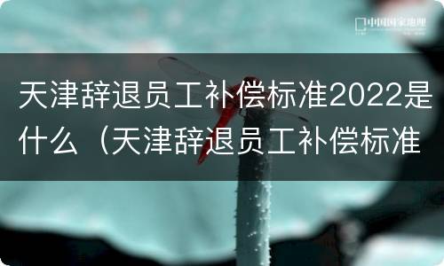 天津辞退员工补偿标准2022是什么（天津辞退员工补偿标准2022是什么时候发放）