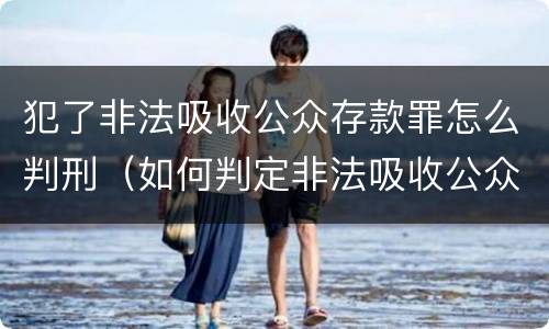 犯了非法吸收公众存款罪怎么判刑（如何判定非法吸收公众存款罪）