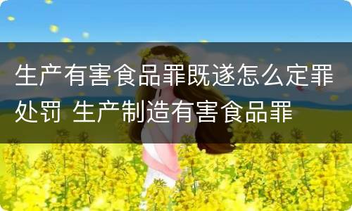 生产有害食品罪既遂怎么定罪处罚 生产制造有害食品罪