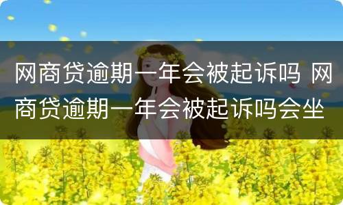 网商贷逾期一年会被起诉吗 网商贷逾期一年会被起诉吗会坐牢吗