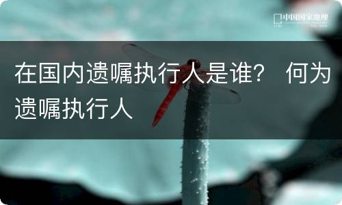 在国内遗嘱执行人是谁？ 何为遗嘱执行人