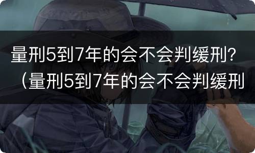 量刑5到7年的会不会判缓刑？（量刑5到7年的会不会判缓刑）