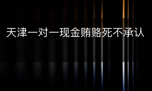 天津一对一现金贿赂死不承认