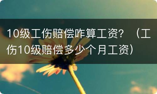10级工伤赔偿咋算工资？（工伤10级赔偿多少个月工资）
