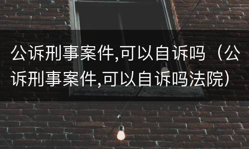 公诉刑事案件,可以自诉吗（公诉刑事案件,可以自诉吗法院）