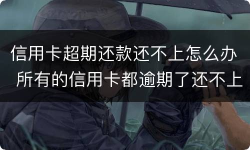 信用卡超期还款还不上怎么办 所有的信用卡都逾期了还不上,怎么办