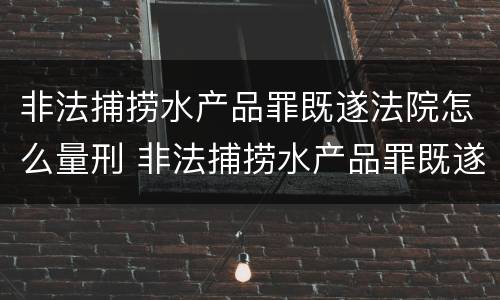 非法捕捞水产品罪既遂法院怎么量刑 非法捕捞水产品罪既遂法院怎么量刑的