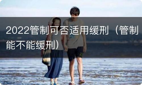 2022管制可否适用缓刑（管制能不能缓刑）