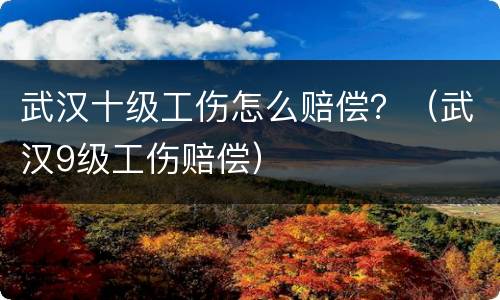 武汉十级工伤怎么赔偿？（武汉9级工伤赔偿）