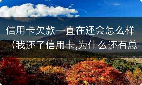 信用卡欠款一直在还会怎么样（我还了信用卡,为什么还有总欠款）