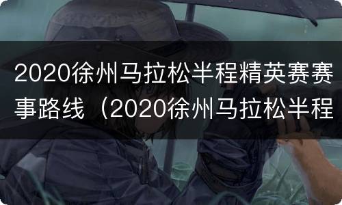 2020徐州马拉松半程精英赛赛事路线（2020徐州马拉松半程精英赛赛事路线视频）