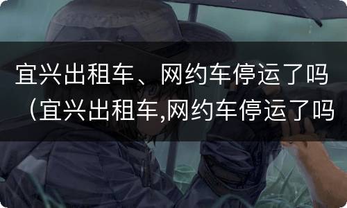 宜兴出租车、网约车停运了吗（宜兴出租车,网约车停运了吗今天）