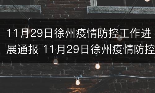 11月29日徐州疫情防控工作进展通报 11月29日徐州疫情防控工作进展通报会